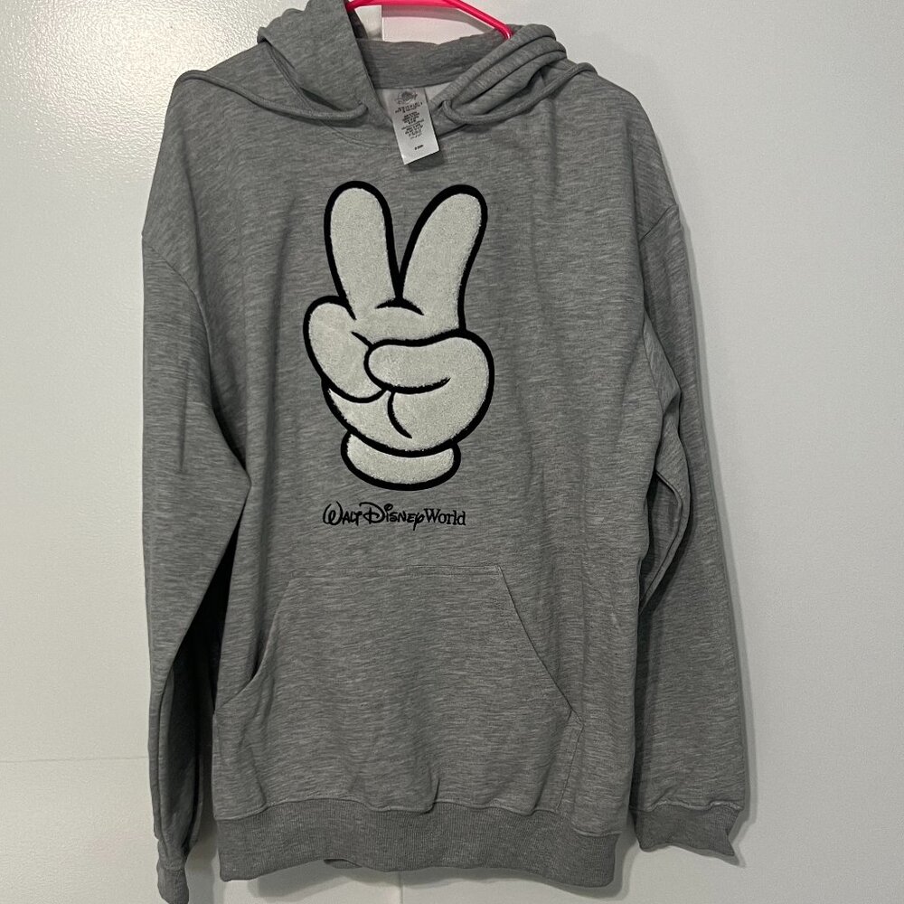 Heather Gray Disney Mickey Mouse Applique/Embroidered Sweatshirt NWT